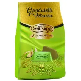 Gianduiotti à la pistache, chocolat italien (Gr 80)